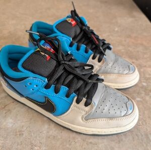 Nike SB Dunk Low Pro Qs XInstant Skateboards Tokyo Reflective Shoes Men Size 8.5
